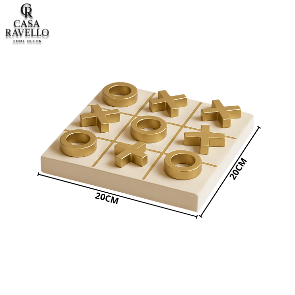 Escultura Decorativa em Cerâmica e Resina - Trio D'oro