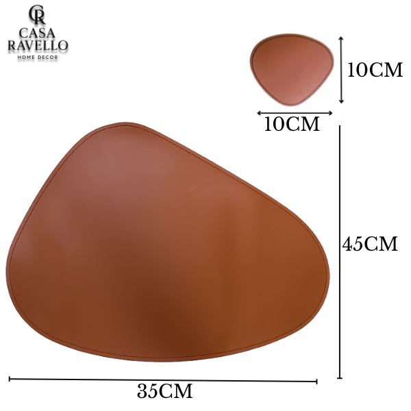 Kit Jogo Americano em Couro - Linea Calda