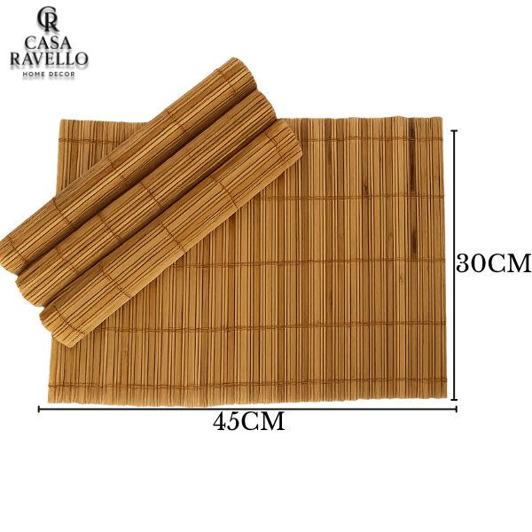 Kit 4 Sousplat em Bambu - Bambusa
