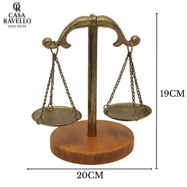 Escultura decorativa em Metal - Legge e Equilíbrio
