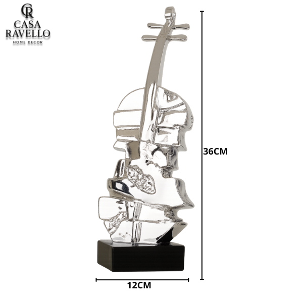 Violino Frammentato - Escultura decorativa em Resina