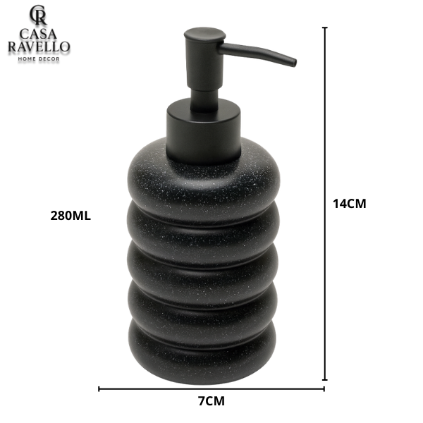 Dispenser para Sabonete em Cerâmica - Nero Orbita