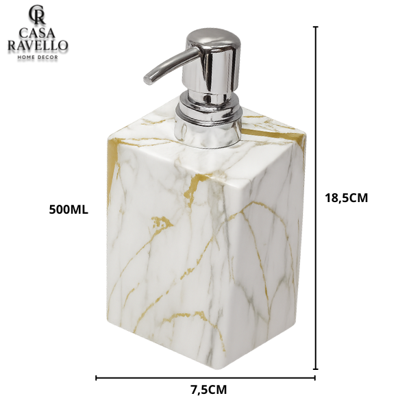 Dispenser para Sabonete em Resina - Aurora di Marmo