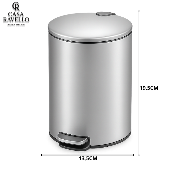 Lixeira em Inox - Inox Slimma