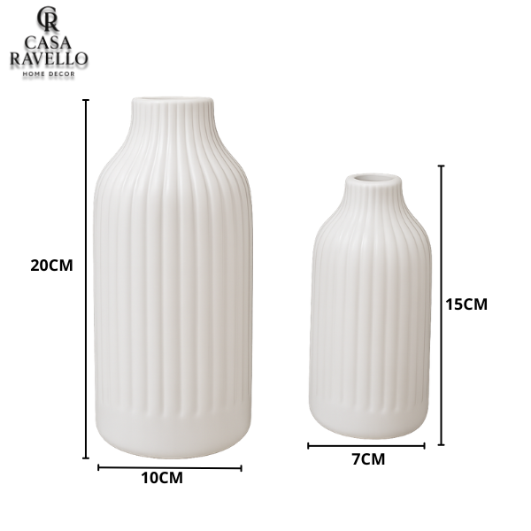 Dupla de Vasos decorativos em Cerâmica - Vetri di Firenze