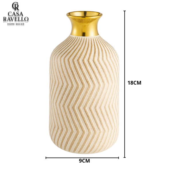 Vaso Decorativo em Cerâmica - Aurora Dorata