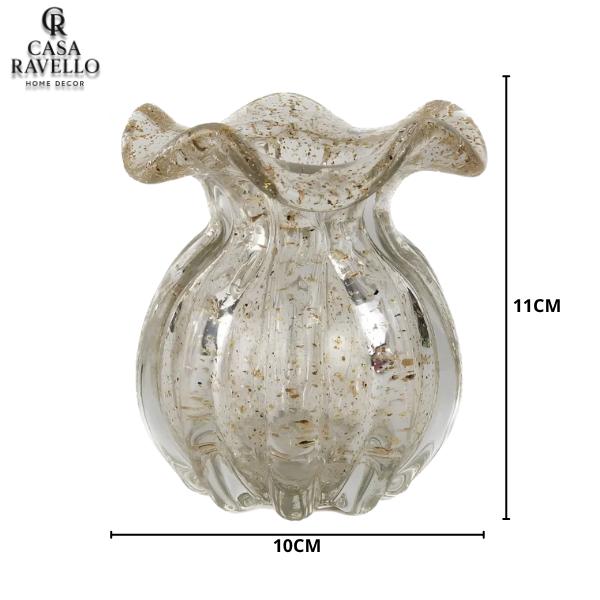 Vaso decorativo em Vidro Murano - Duo Murano Aureo