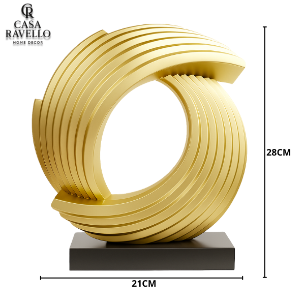Escultura Decorativa em Resina - Eclisse Dorata