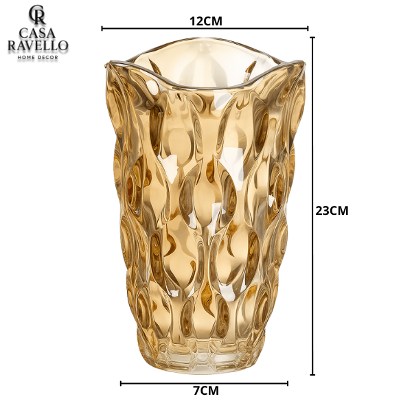 Vaso decorativo em Vidro Grosso - Aurora di Cristallo