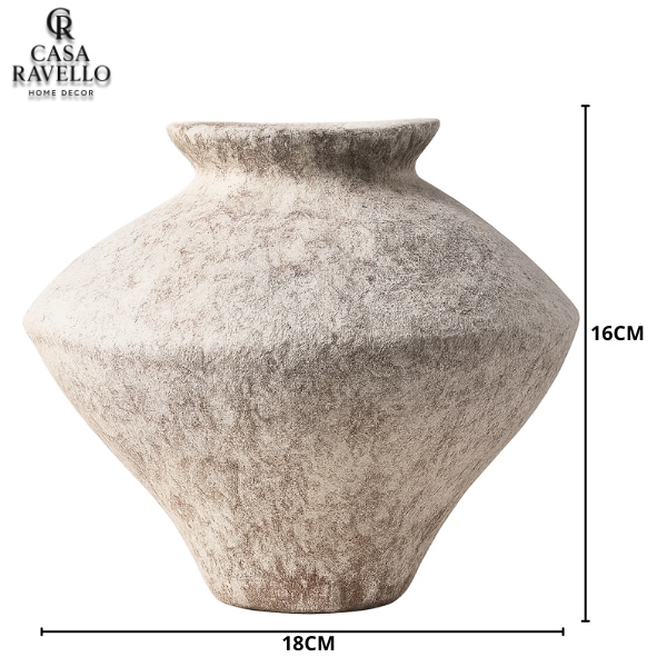 Vaso Decorativa em Cerâmica e Porcelana - Vaso Wabi Sabi