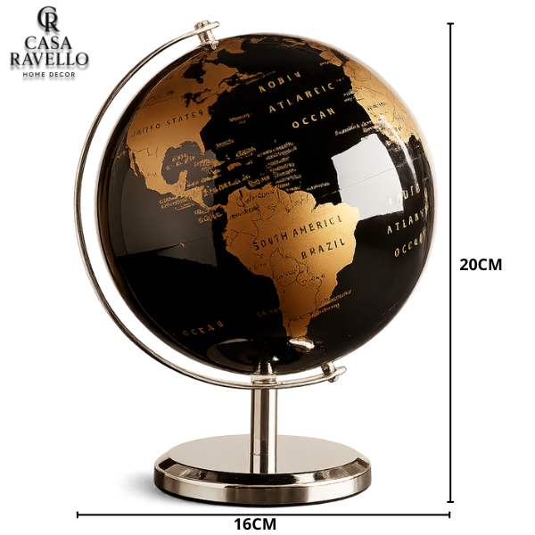 Escultura Decorativa Metal e P.A - Mundi