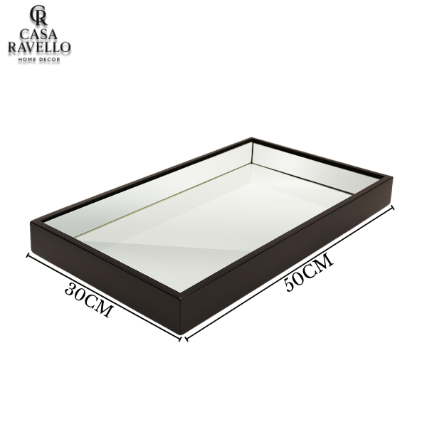 Bandeja em MDF com Espelho - Miraggio
