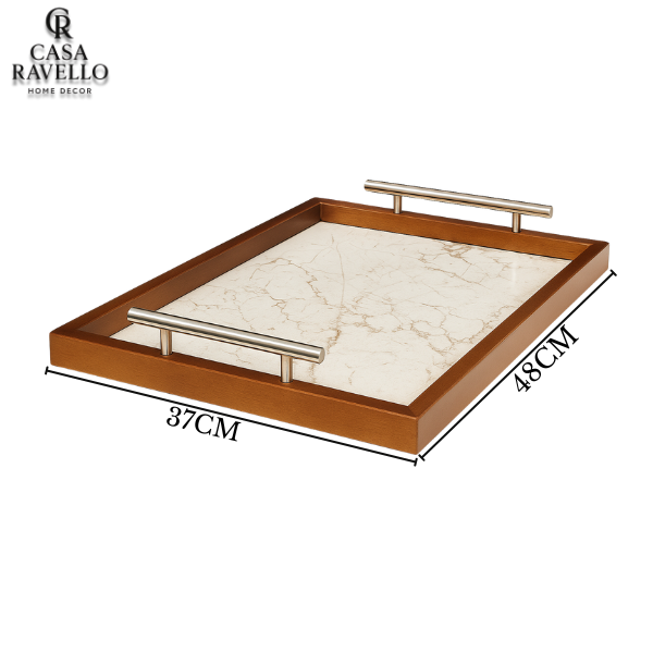 Bandeja em MDF Resinado - Tratto Elegante