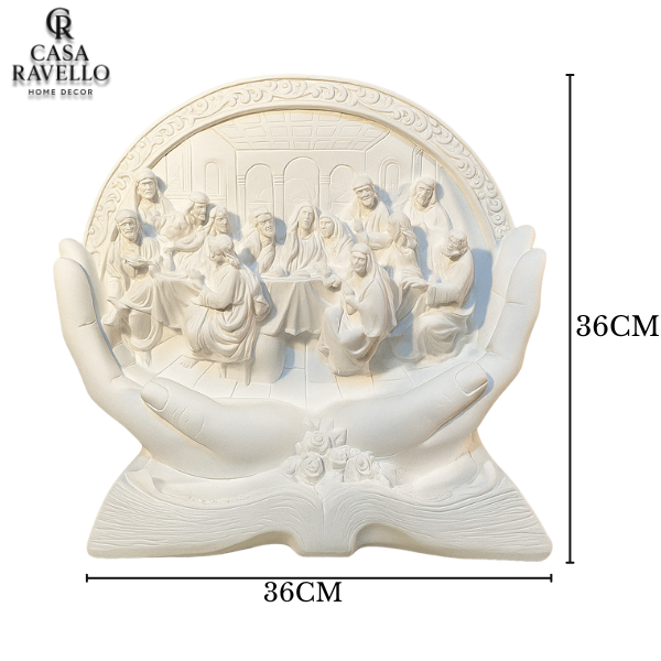 Santa Ceia - Estátua decorativa em Gesso