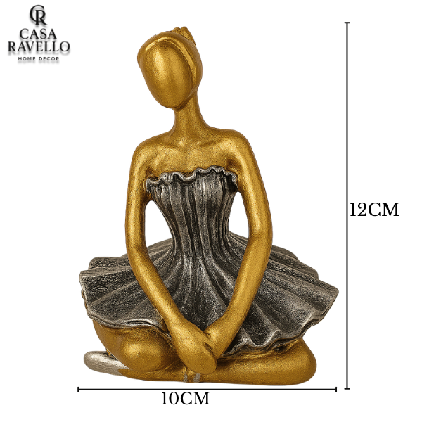 Dança de Ouro - Estátua decorativa em Resina