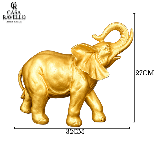 Elefante Sultan - Estátua decorativa em Resina