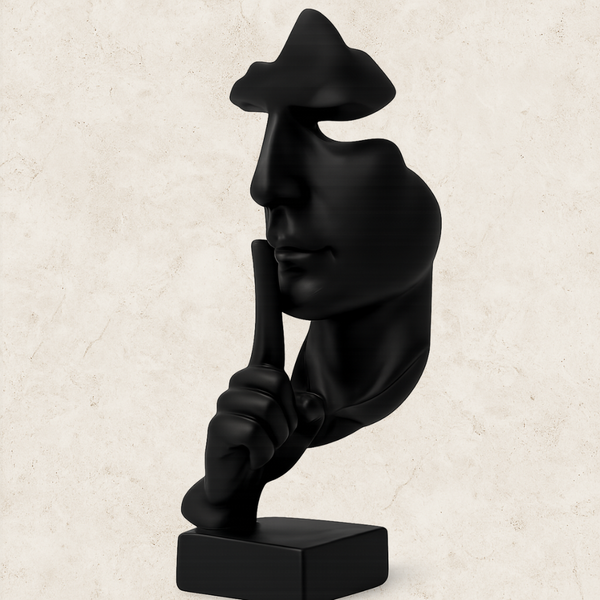 O silêncio - Estátua decorativa em Resina