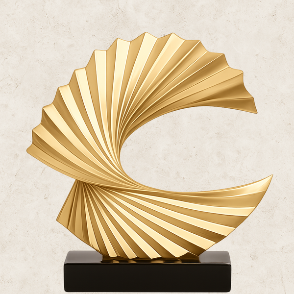 Escultura decorativa em resina Espiral - Elo do vento