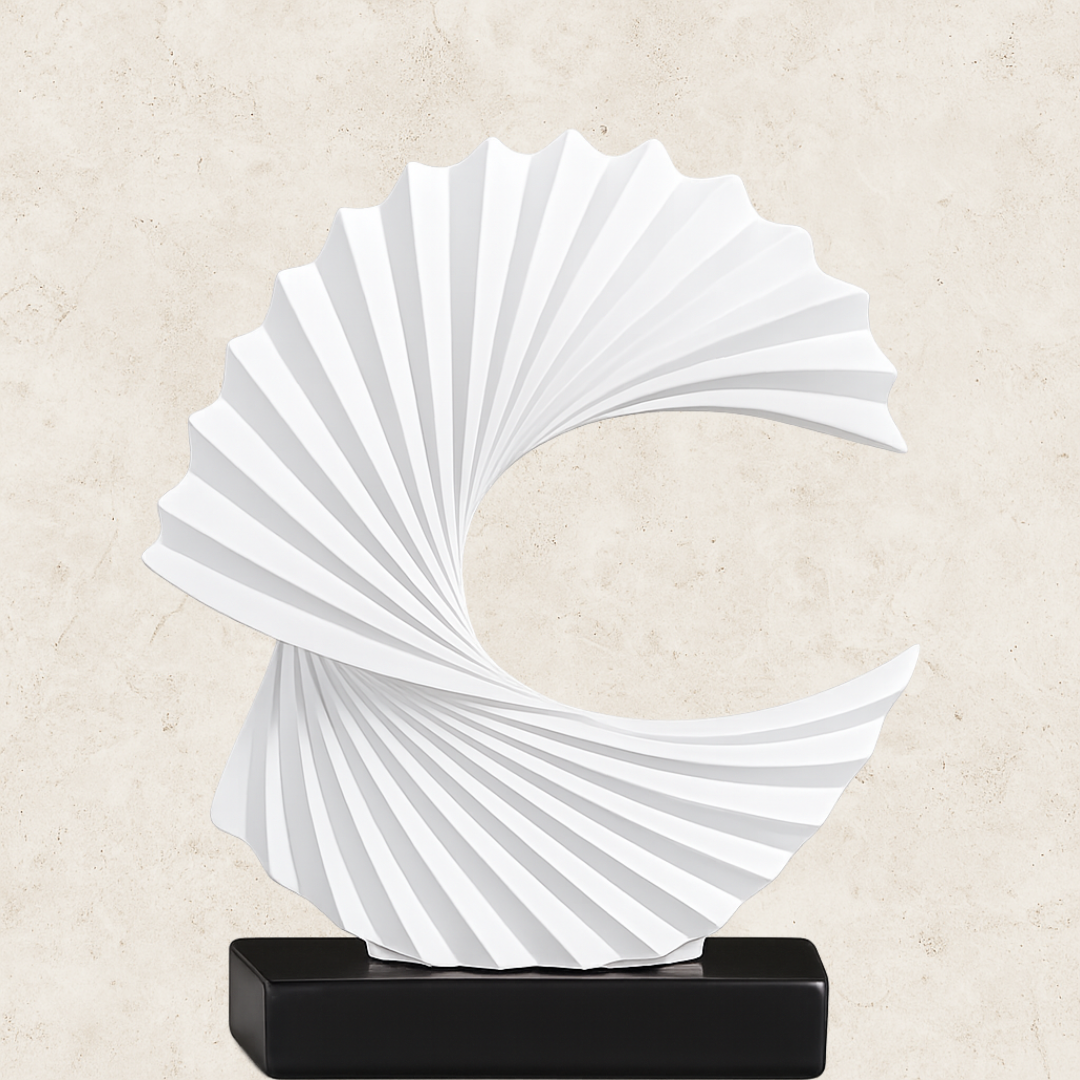 Escultura decorativa em resina Espiral - Elo do vento