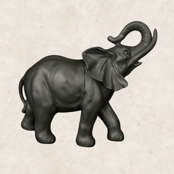 Elefante Sultan - Estátua decorativa em Resina