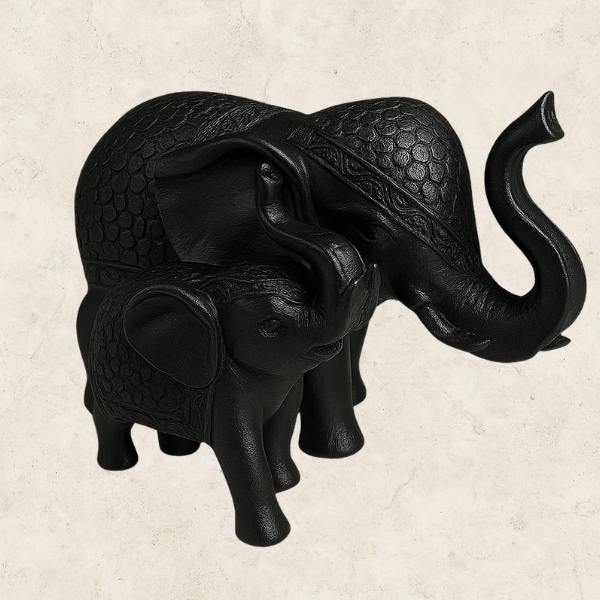 Elefante Gilded Bond - Estátua decorativa em Resina