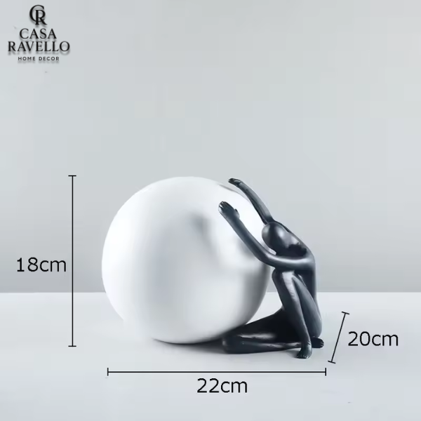 Estátua para decoração em Resina - O Peso do Mundo
