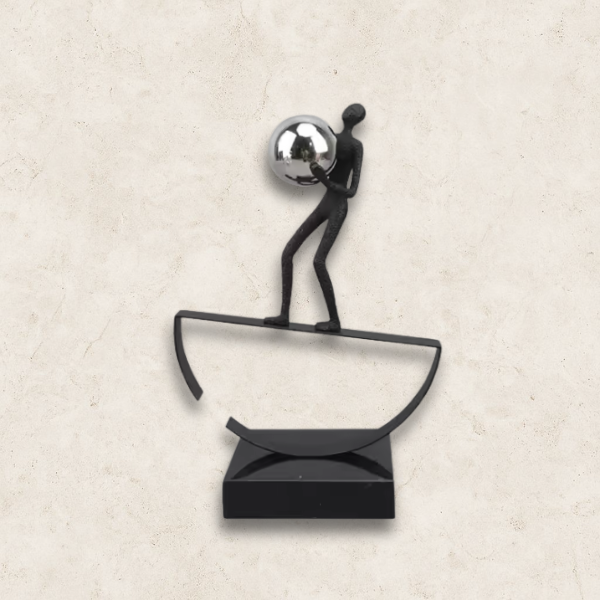 Estátua para decoração em Metal - Dinâmica Perfeita