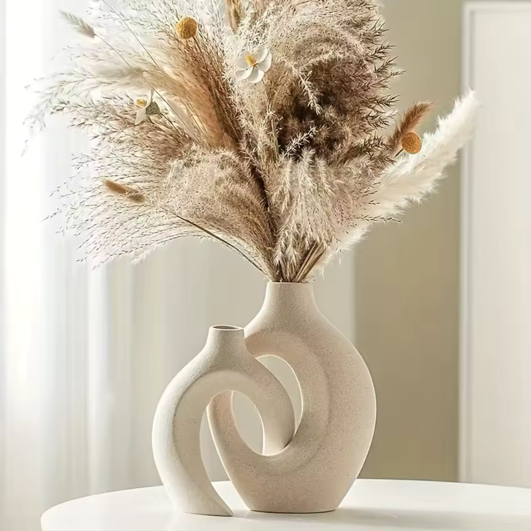 Vaso entrelaçado para Decoração em cerâmica - Forma e Vínculo