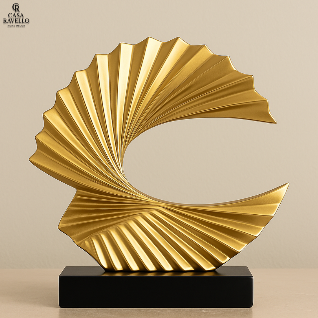 Escultura decorativa em resina Espiral - Elo do vento