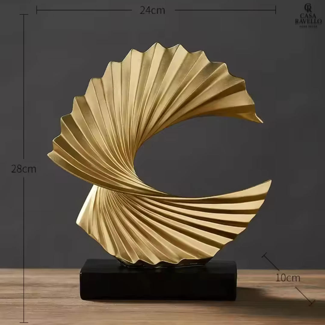 Escultura decorativa em resina Espiral - Elo do vento