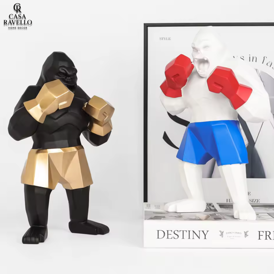 "Gorilla Triumph" - Estátua decorativa em resina