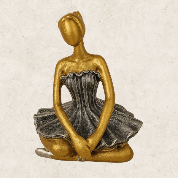 Dança de Ouro - Estátua decorativa em Resina