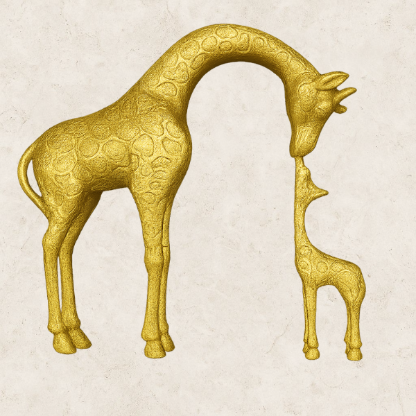 Amore di Savana - Estátua decorativa em Resina