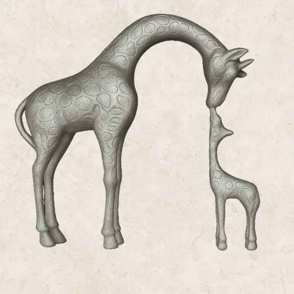 Amore di Savana - Estátua decorativa em Resina
