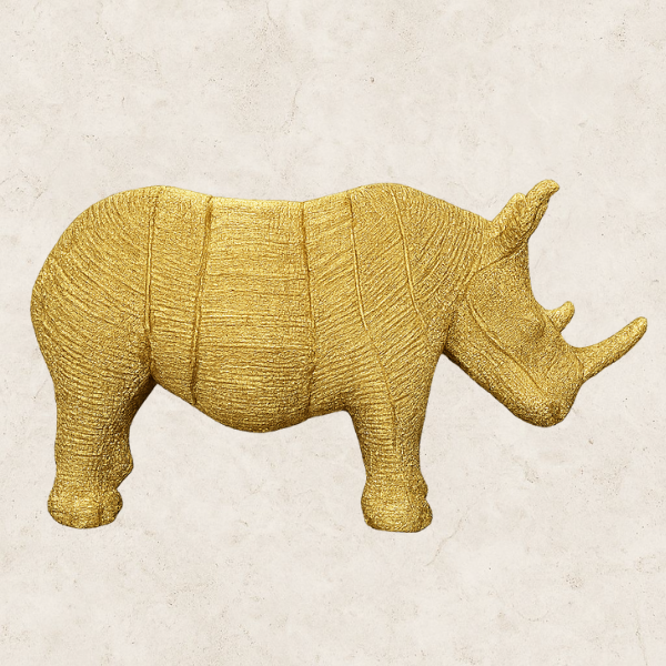 Rhino Regale - Estátua decorativa em Resina