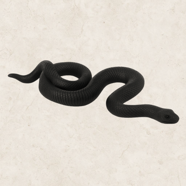 Serpente Aurea - Estátua decorativa em Resina