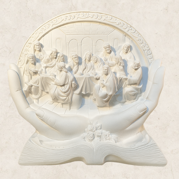 Santa Ceia - Estátua decorativa em Gesso