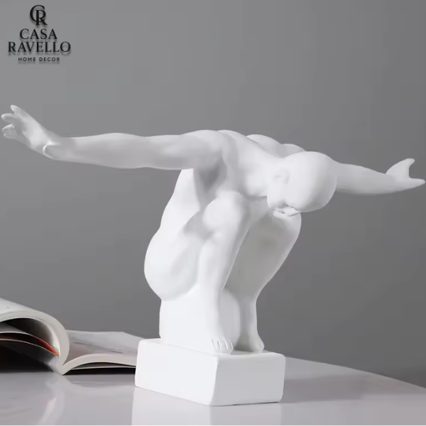 Estátua para decoração em Resina - Guardião da Ideias