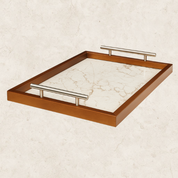 Bandeja em MDF Resinado - Tratto Elegante