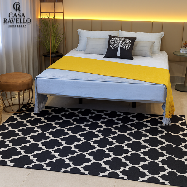 Tapete sala/quarto em Poliéster - Capodart