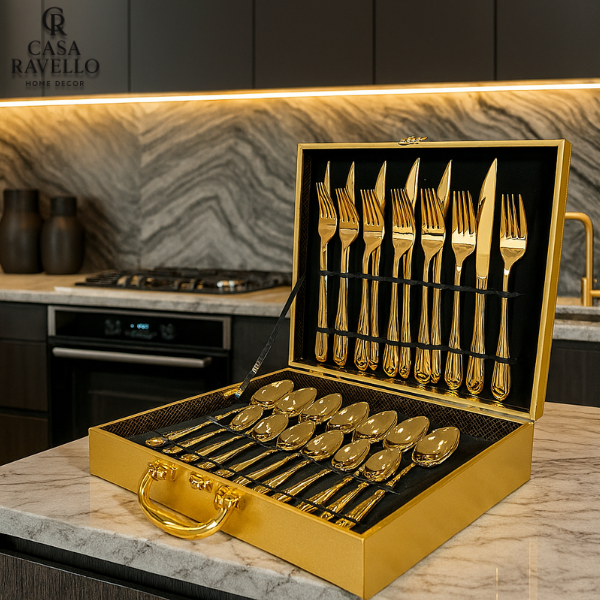 Maleta de 24 Talheres em Inox - Prestigio