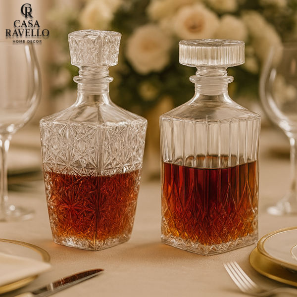 Kit 2 Decanter´s em Vidro - Set Due Lusso