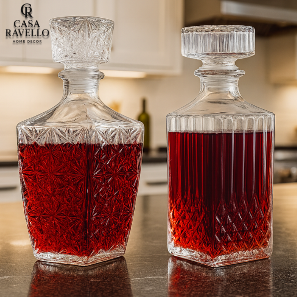 Kit 2 Decanter´s em Vidro - Set Due Lusso