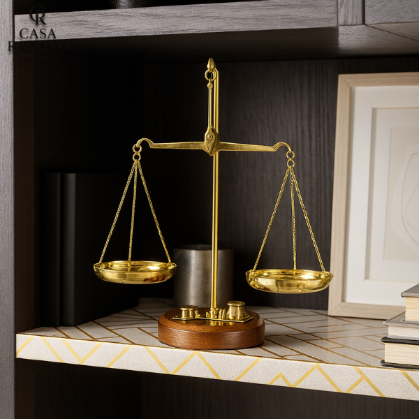 Escultura decorativa em Metal - Giustizia Antica