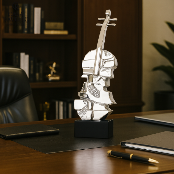Violino Frammentato - Escultura decorativa em Resina