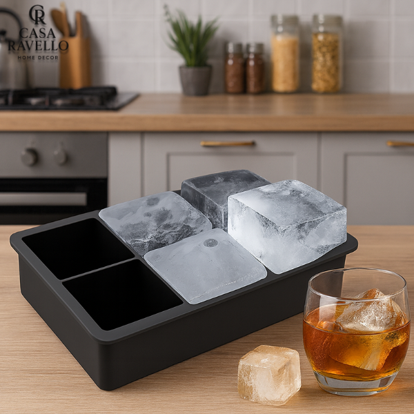 Forma Quadrada de 6 Gelos em Silicone - IceMax
