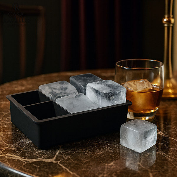 Forma Quadrada de 6 Gelos em Silicone - IceMax