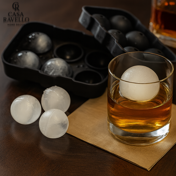 Forma Redonda de 6 Gelos em Silicone - IceSphere