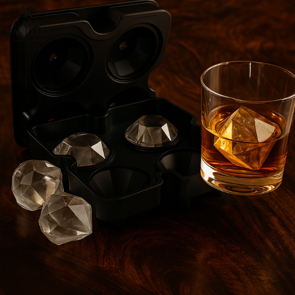 Forma Diamante de 4 Gelos em Silicone - IceDiamond