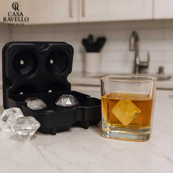 Forma Diamante de 4 Gelos em Silicone - IceDiamond